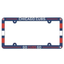 CHICAGO CUBS ~ (1) Go Cubs MLB Plastic License Plate Frame Cover Holder ~ New!