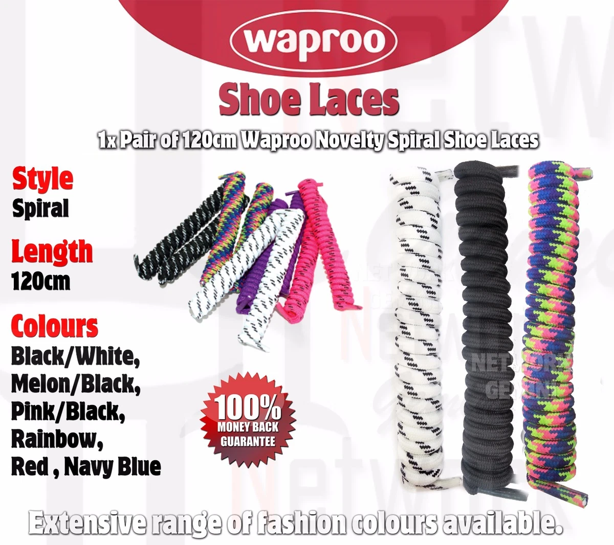 Spiral shoelaces shop