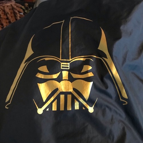 Authentic Star Wars Men's Jacket M Jacket Black Darth Vader Rain Coat Lukas Film - Picture 2 of 10