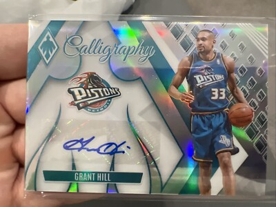 2023 Panini PHOENIX TEAL Calligraphy Auto Grant Hill /75 GHL