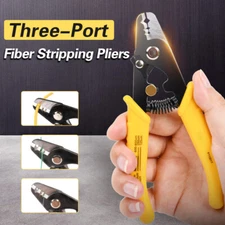 3 Hole Fiber Stripper Optical Cable Wire Stripper FTTH Stripping Tools F11301T