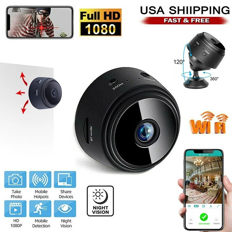 Mini Mobile Phone Surveillance Camera 1080p Wireless Surveillance Camera Spy  Cam