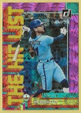 2022 Donruss Bo Bichette The Hit List Pink Fireworks Toronto Blue Jays THL-5