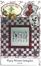 Quilt Pattern Crab-apple Hill Designs 409 "WINTER SAMPLER"