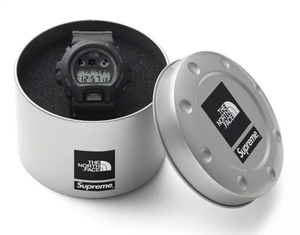 ✅SHIP NOW Supreme x The North Face x Casio G-Shock Watch Black TNF FW22 Week 13