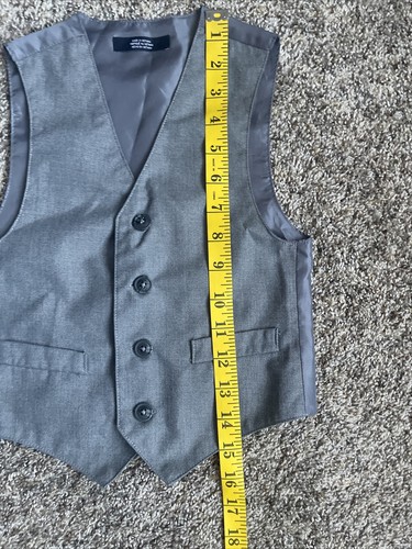 Náutica 2 Piece Gray Suit Vest & Pants Excellent Condition Size 4t - Picture 10 of 11