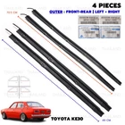 Outer Front Rear Beltline Weatherstrip For Toyota Corolla KE30 4Dr  1974 - 1979