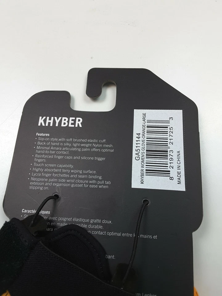 Guantes de ciclismo Race Face Khyber naranja talla L para mujer Foto 3 de 3