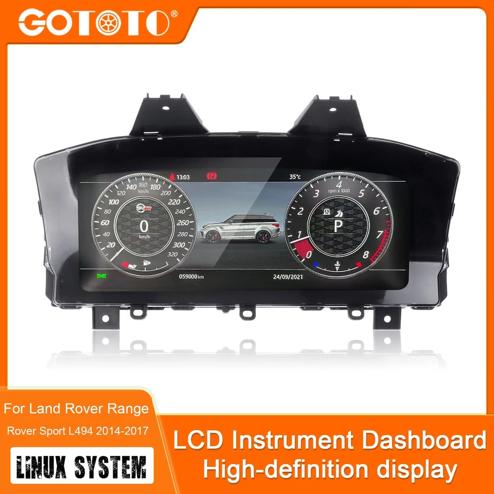 适用于路虎揽胜 Sport L494 14 ~ 17 LCD 数字集群速度计 — 第 3/4 张图片