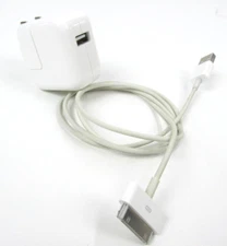 Apple iPad 10W USB Power Adapter Wall Charger 2 3 4 Air + 30 Pin Cable A1357