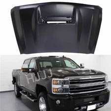 New Hood Panel Direct Replacement Fits 2017-2019 Chevrolet Silverado 2500 HD