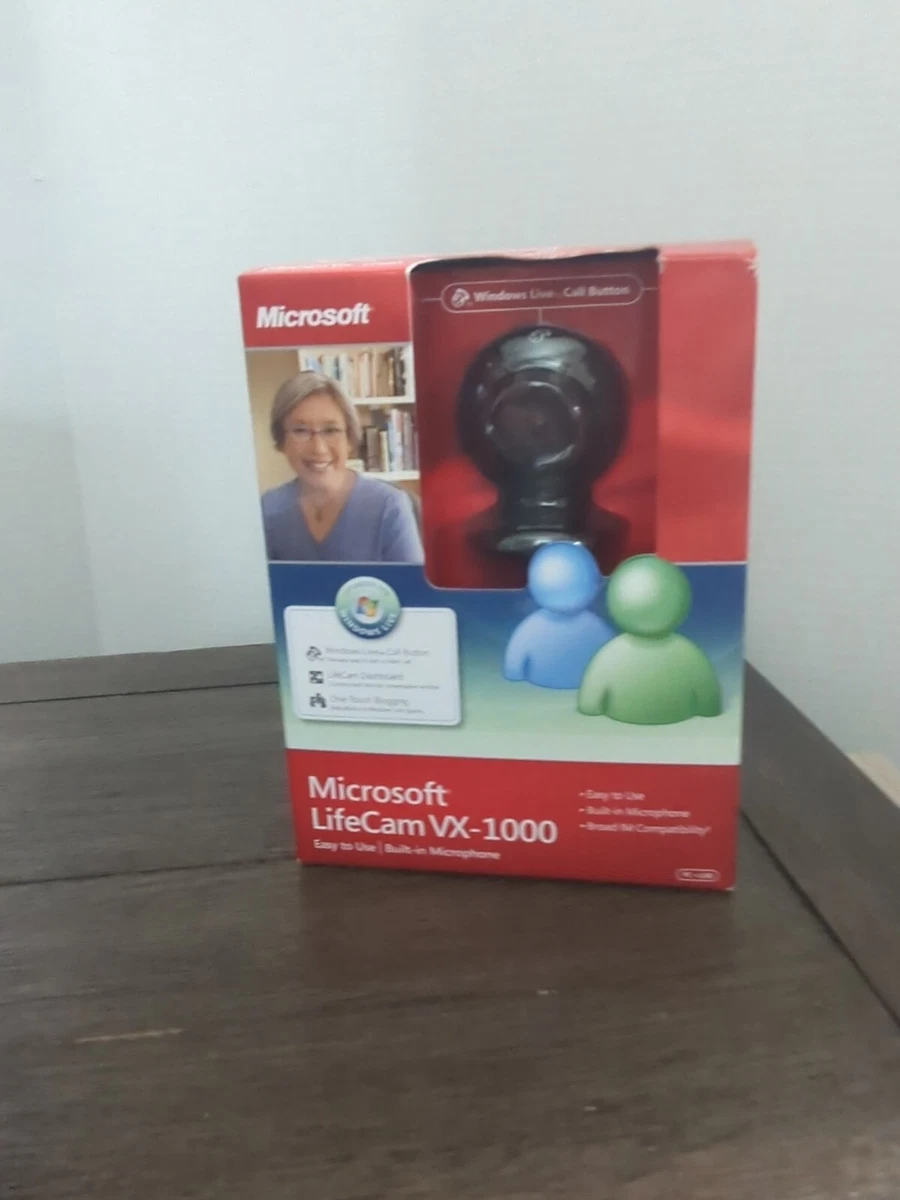Microsoft LifeCam VX 1000 Built in Microphone PC USB NEW in Box