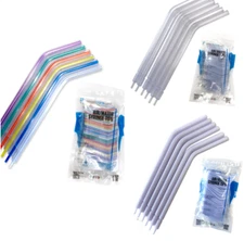 Disposable Air/Water Syringe Tips - Universal Fit, Dental (Choose Qty/Color)