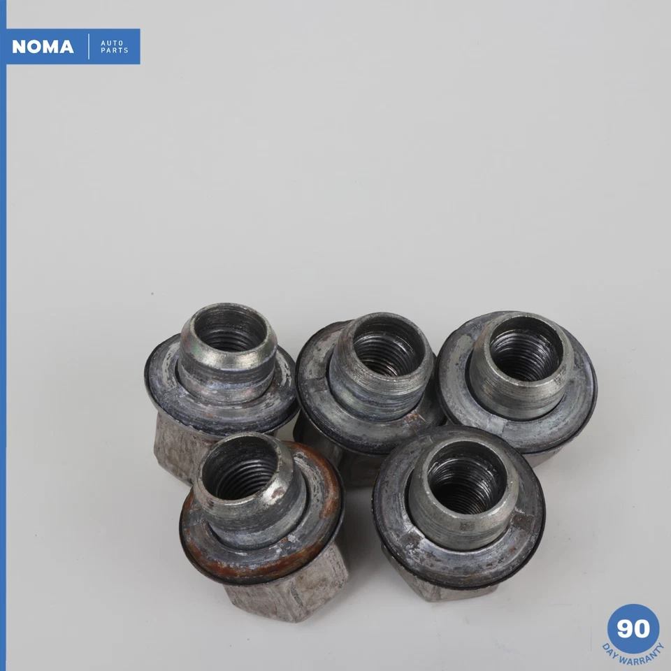 97-06 Jaguar XKR XK8 X100 parafuso aro de roda porca cromada conjunto de 5 fabricante de equipamento original - Imagem 3 de 4