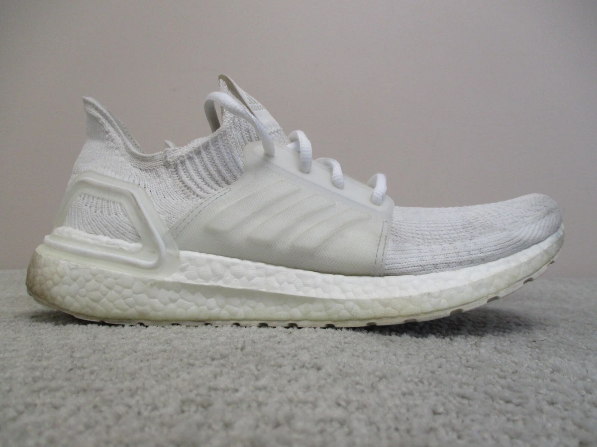 Adidas Shoes Womens 10 Triple White Ultraboost 19 Road Running Casual  Sneakers | eBay