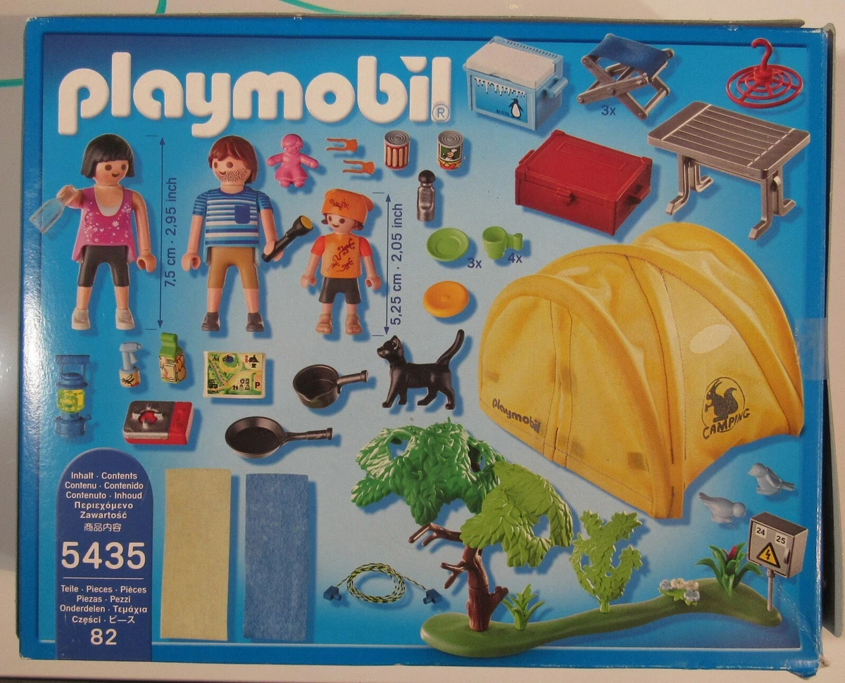 PLAYMOBIL - Famille et Tente de Camping - 3 personnages - 82