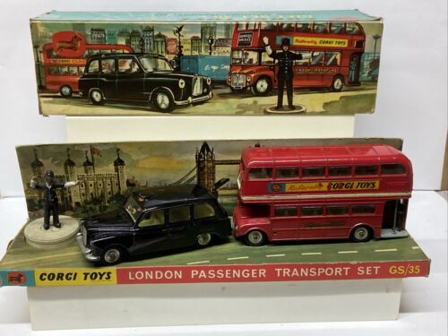 Corgi Original Toys Gift Set 35 London Transport Used . - Imagen 1 de 24