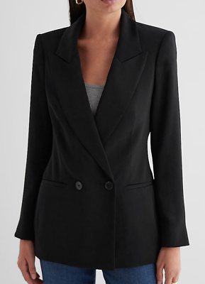 NEW EXPRESS BLACK DOUBLE BREASTED 27