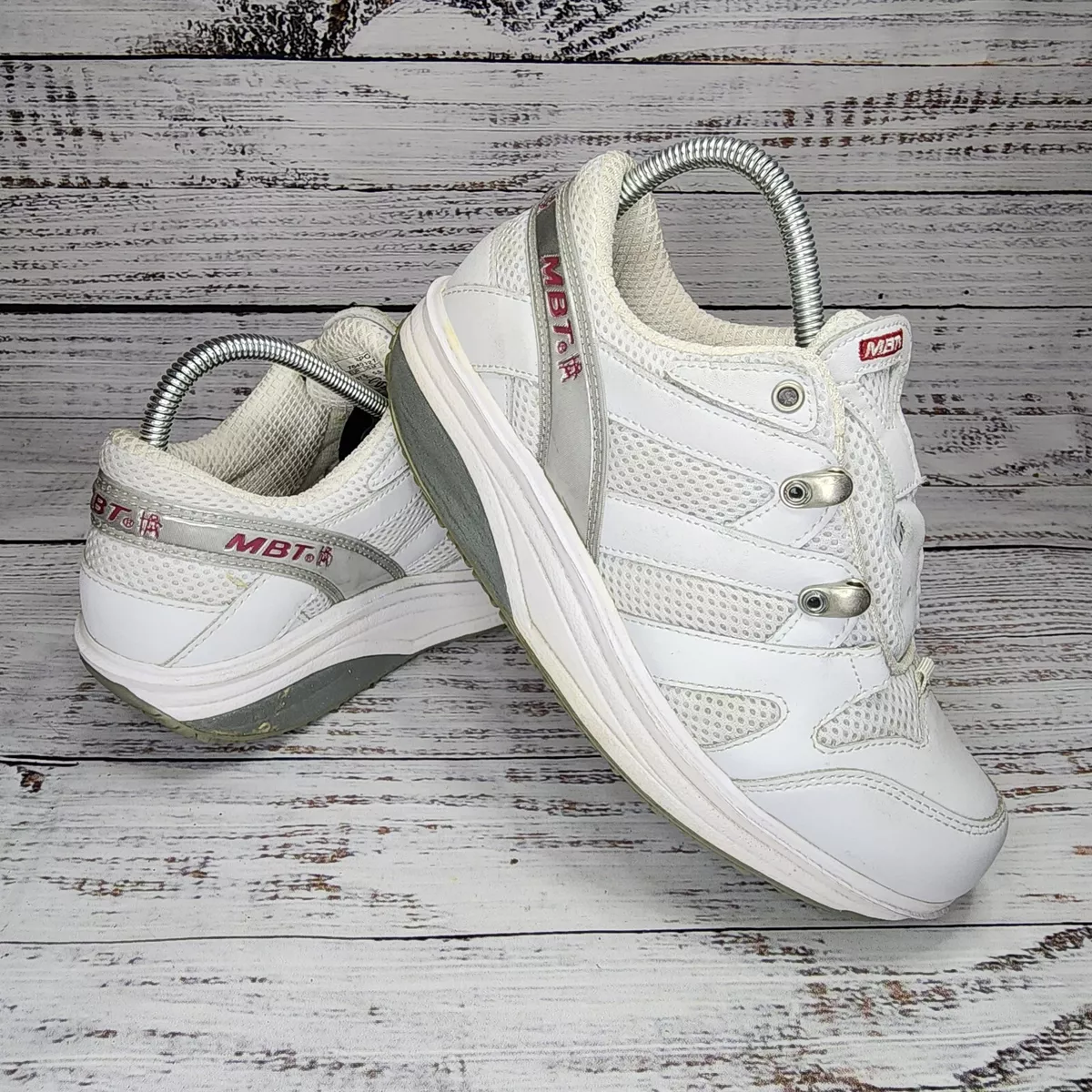 MBT Sport Rocker Walking Shoes Women Size M W 7.5 Toning Lace up Sneaker | eBay