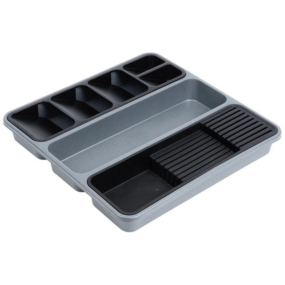 Schubladeneinsatz Besteckkasten Besteckorganizer Schubladenorganizer 40x40 cm - Bild 4 von 4