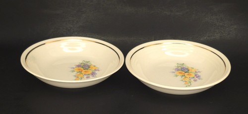 C1940 LOT Universal Cambridge Upico Buttercup & Lavender Fruit Bowl Replacement - Picture 10 of 12