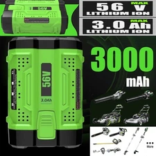 3.0AH Upgraded Battery for EGO 56V Compatible with Power 56V EGO Power+ Tools