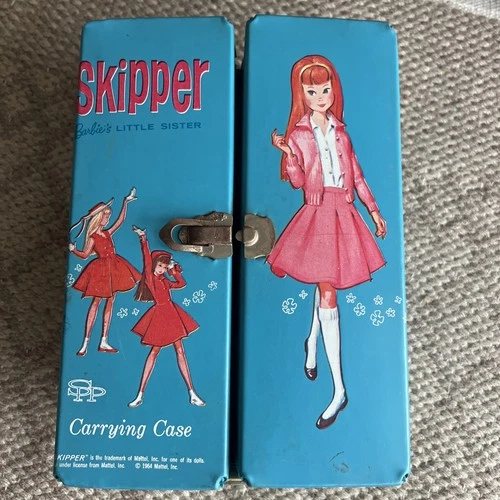 Mattel Skipper Doll 1964 with Carrying Case, Outfits & Accessories, Vintage