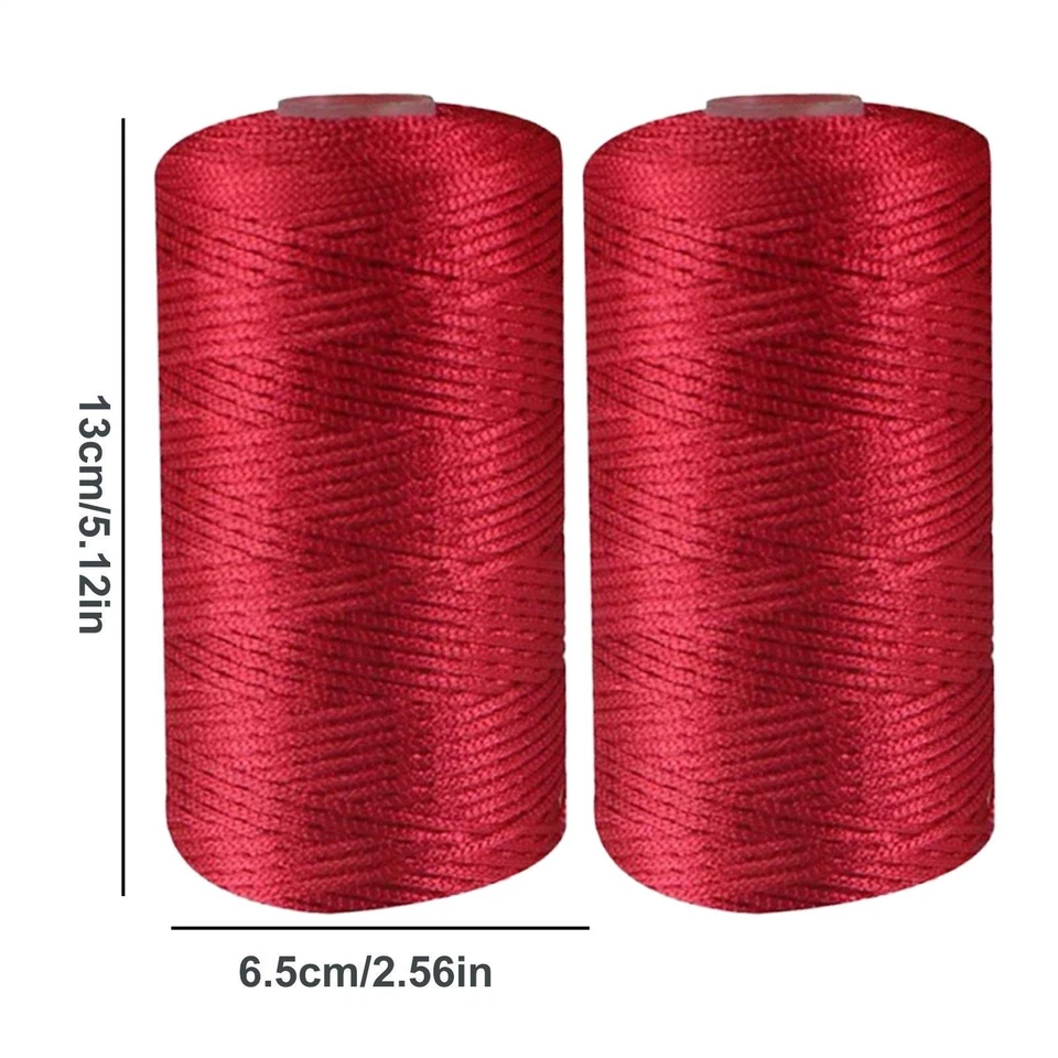 Cordón de hilo de arte de verano 2 piezas de nailon hilo de ganchillo hilo de algodón hielo Foto 2 de 4