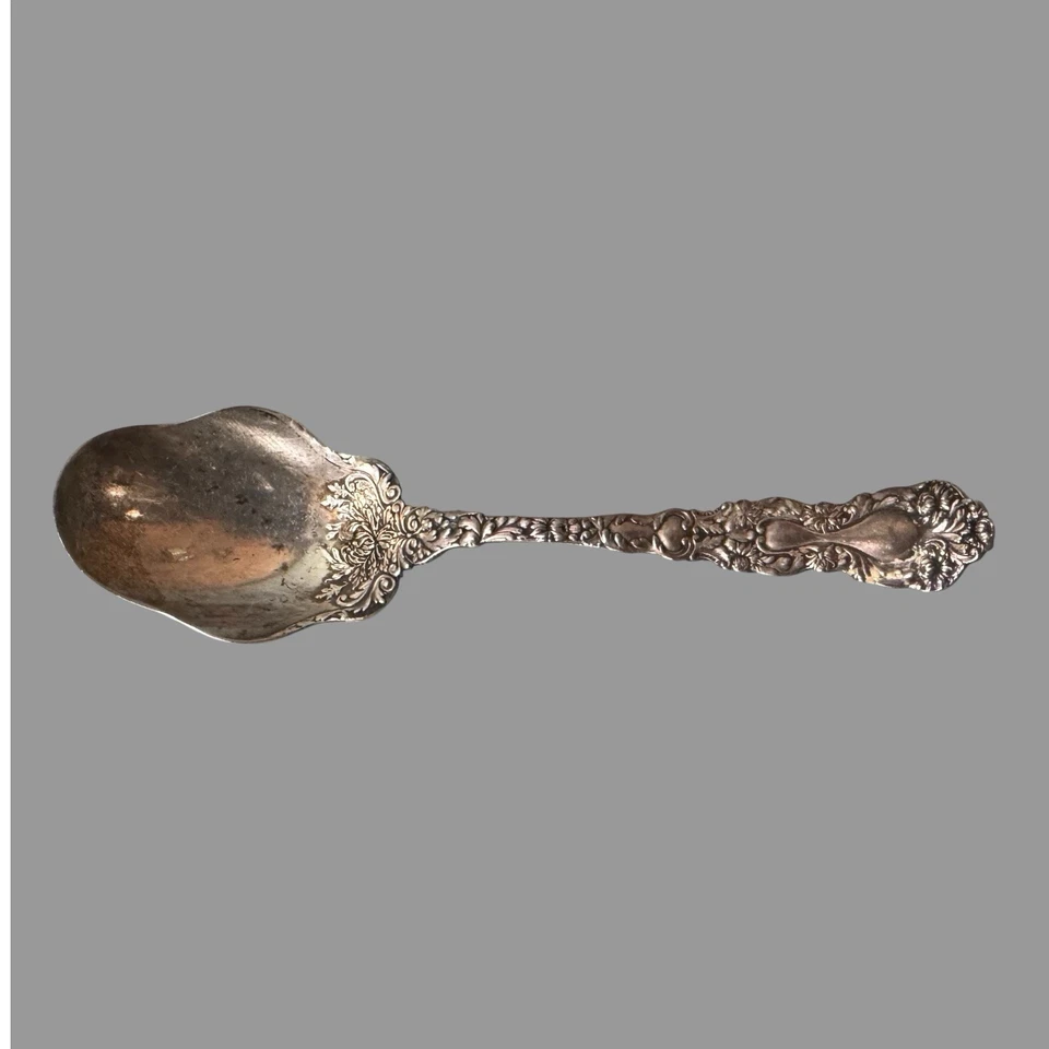 Vintage Gorham Sterling Silver Sugar Shell Spoon Imperial Chrysanthemum - Image 4 of 4