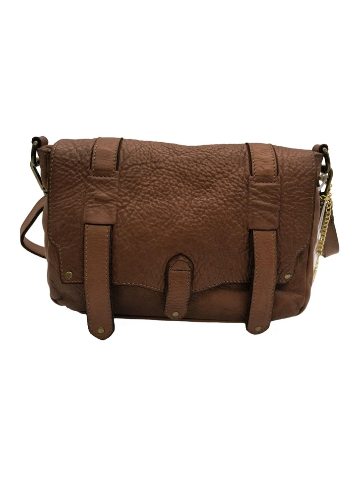 MIA TOMAZZI Sac postier Moyen Dames Sac brun style décontracté - Photo 1/4