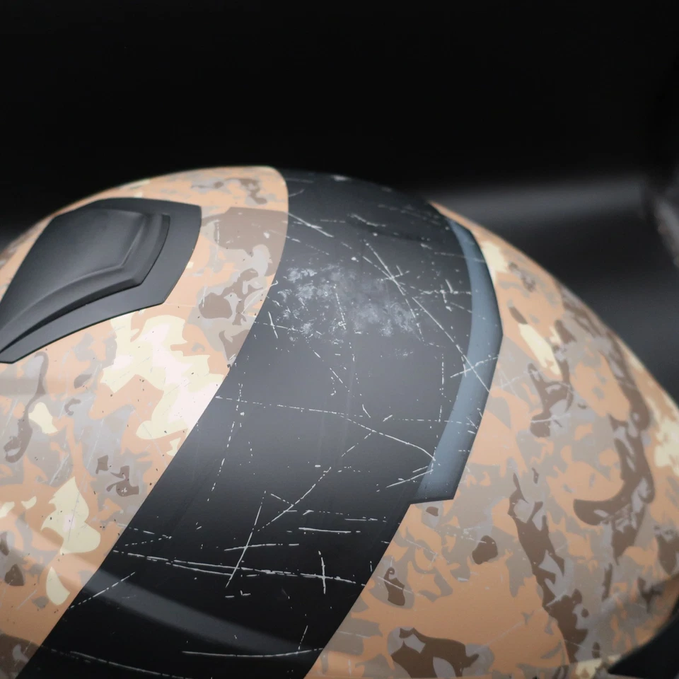 Casco de motocicleta modular SCORPION AT950 negro camuflaje táctico - grande Foto 4 de 4