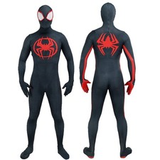 Upgraded Miles Morales Spider-Man Jumpsuit Spiderman Costume Cosplay Halloween
