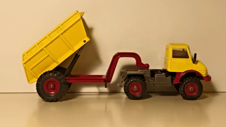 MERCEDES-BENZ UNIMOG 406 Goose dumper 10t - CORGI MAJOR 1145 con scatola - 1969 - Immagine 4 di 4