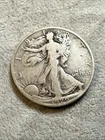 1929 D Walking Liberty Half Silver Dollar F Fine Condition Nice Coin See 7674