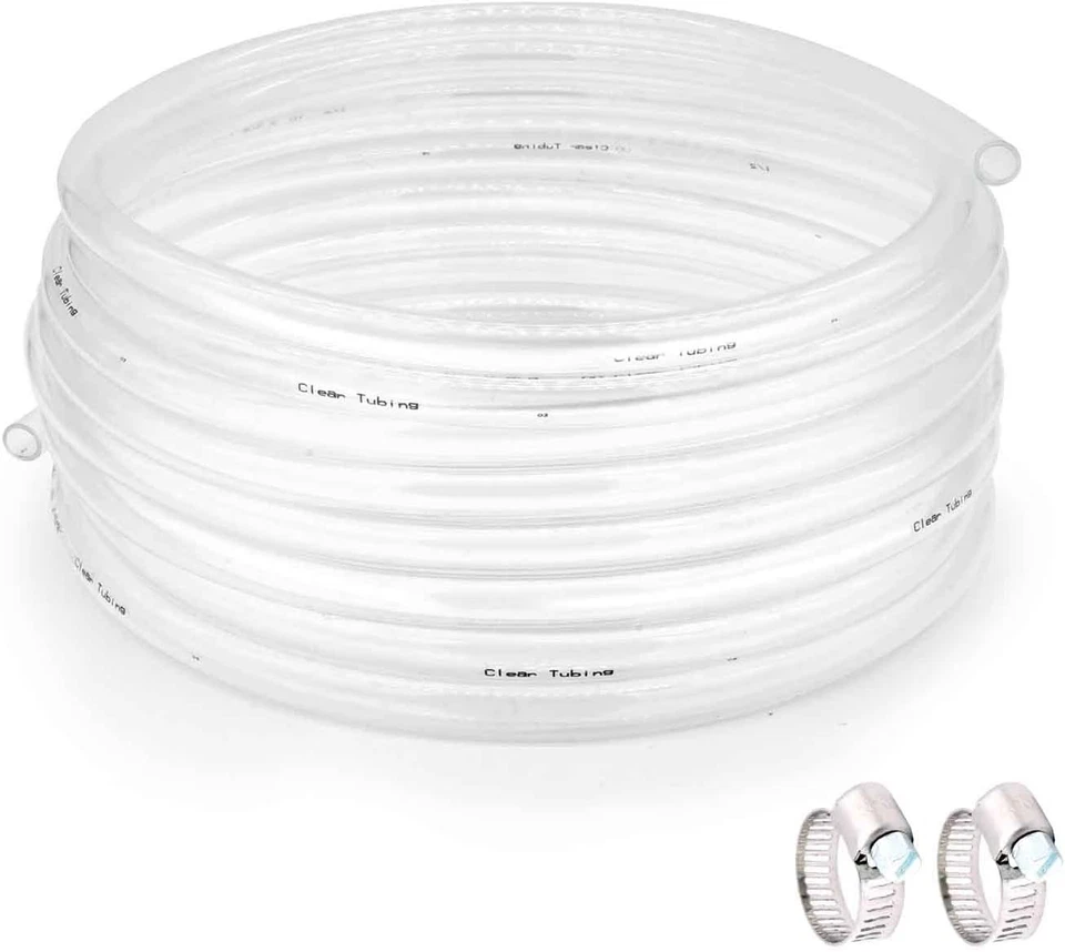 100 Ft Clear Flexible Tubing - 1/2" ID 5/8" OD PVC Hose, Kink-Proof & Versatile - Image 3 of 4