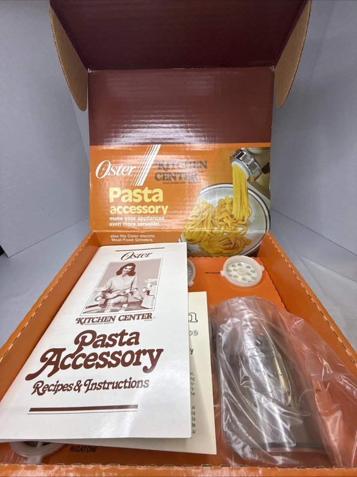 Oster Kitchen Center Pasta Accessory 939-65 Vintage COMPLETE! Open Box New - Image 3 of 4