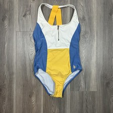 U.S. Polo Assn. Women's Watermill Racer Back One Piece Swimsuit Size S