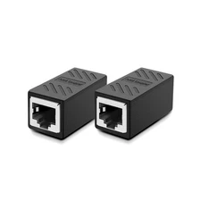 2 PCS Gigabit RJ45 Coupler Ethernet Extender Connector for Cat8/Cat7/Cat6