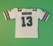 Vintage 90’s Dan Marino Away Jersey Mens Extra Large 52 White Miami Dolphins