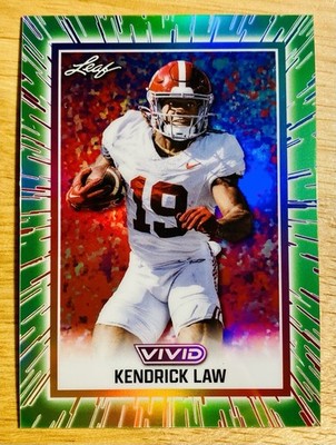 2025 Leaf Vivid KENDRICK LAW Green Refractor #113 Florida Gators 1/1
