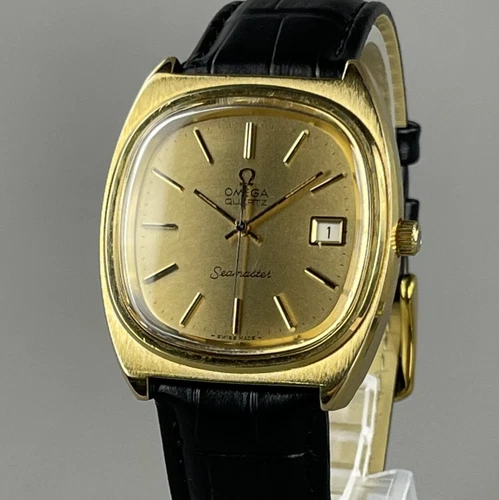 OMEGA Seamaster Vintage Mens Watch 35mm Quartz Brand New Band 1960081 Cal.1342