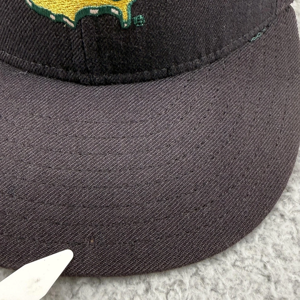 Gorra Masters de colección ajustada para hombre 7 5/8 negra lana golf nueva era años 90 1996 Foto 3 de 4