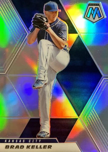 Brad Keller 2021 Mosaic Baseball #119 SILVER PRIZM Parallel - Kansas City Royals