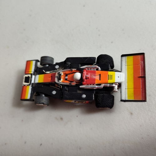 Aurora AFX G-Plus F1 Indy Special Slot Car No. 1735 #1 Black Orange Red - Picture 9 of 10