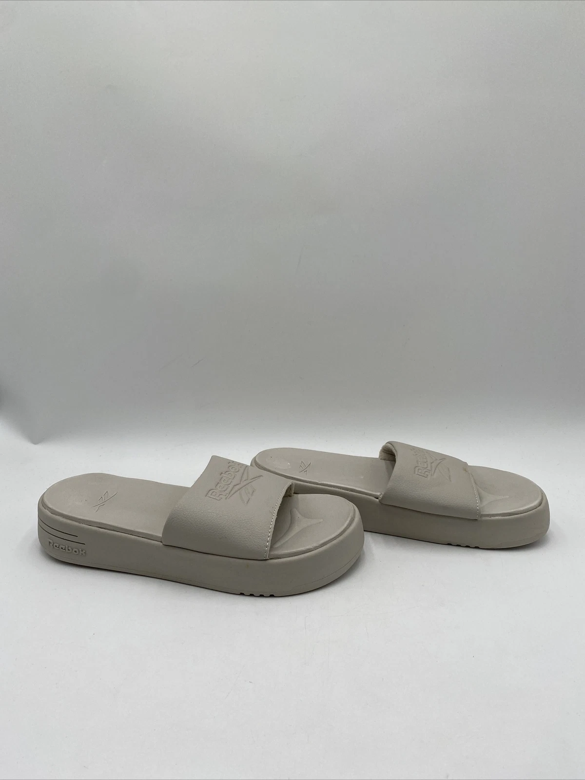 Reebok sandalo donna plateau slide beige taglia 10
