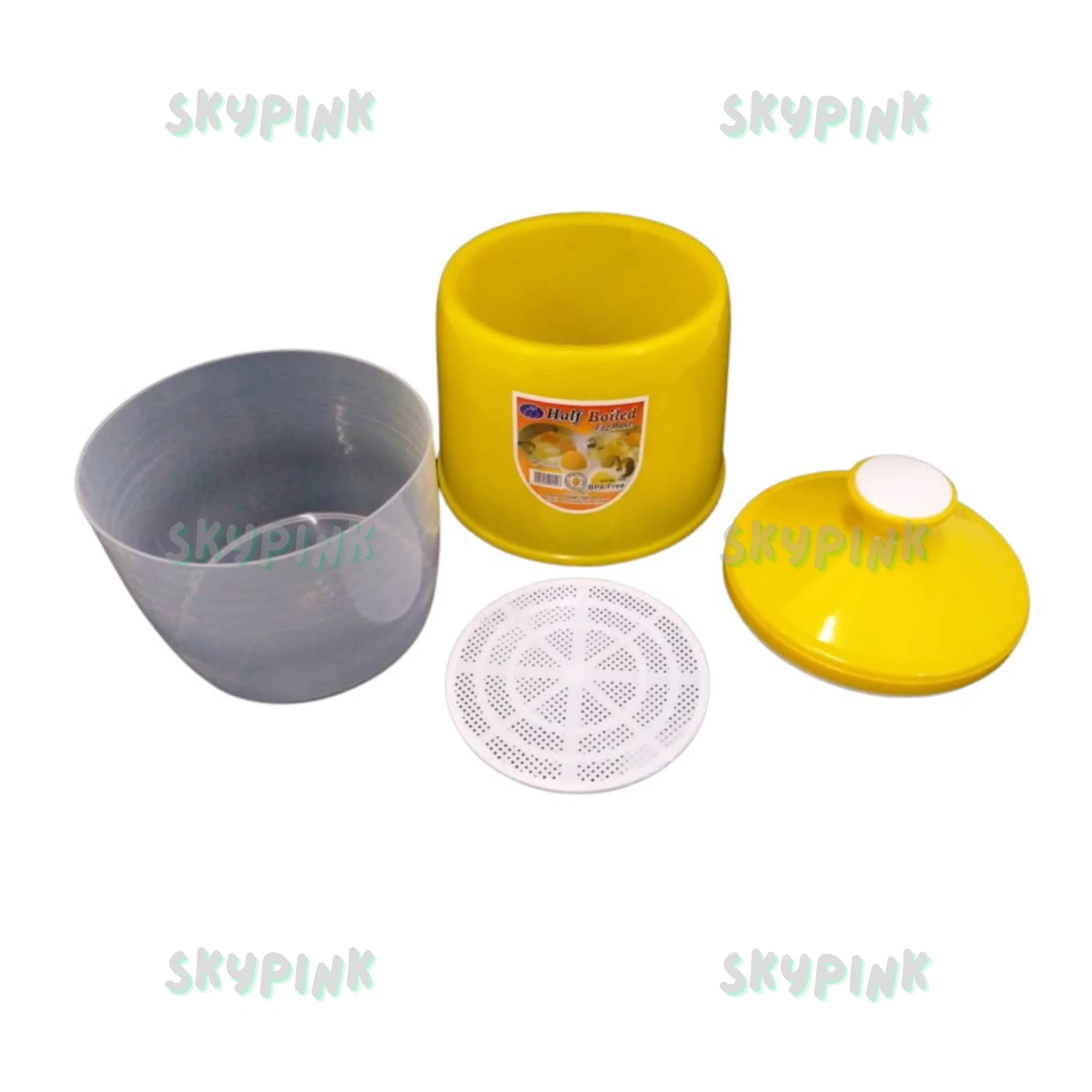 Malaysian Recipe Half Boiled Egg Maker Original Made in Malaysia Yellow Color