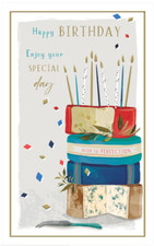 Birthday Card. Cheese Cheeses Cheese Lover Card. Aged to Perfection.