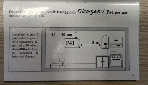 Rilevatore segnalatore di fughe di gas metano FANTINI COSMI P41 nero - Afbeelding 6 van 9