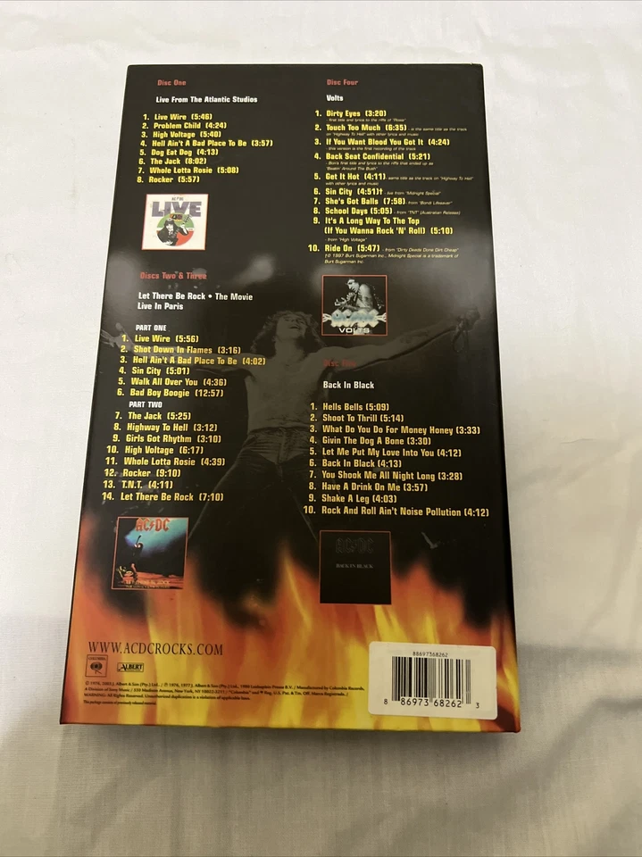 AC/DC - Bonfire 5 CD Collector Box Set + Booklet Pamphlet - Image 4 of 4