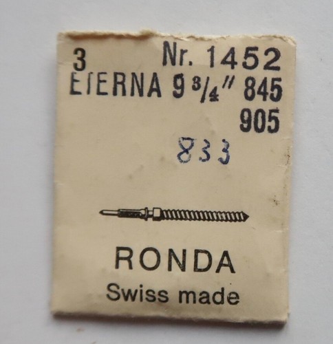 Tige De Remontoir Eterna 845 / 905 - Compatible Ronda 1452 - New Old Stock